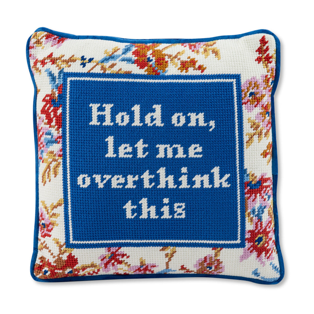 Overthink Needlepoint Pillow - Noble Designs