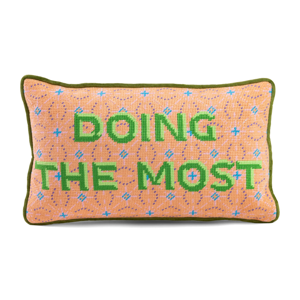 Doing the Most Needlepoint Pillow - Noble Designs
