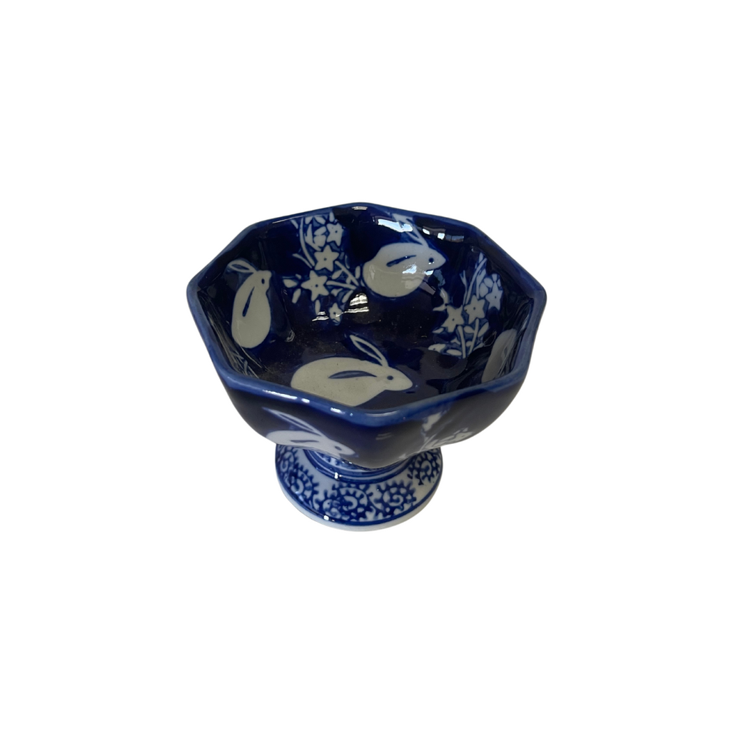 Blue And White Bunny Bowl - Noble Designs