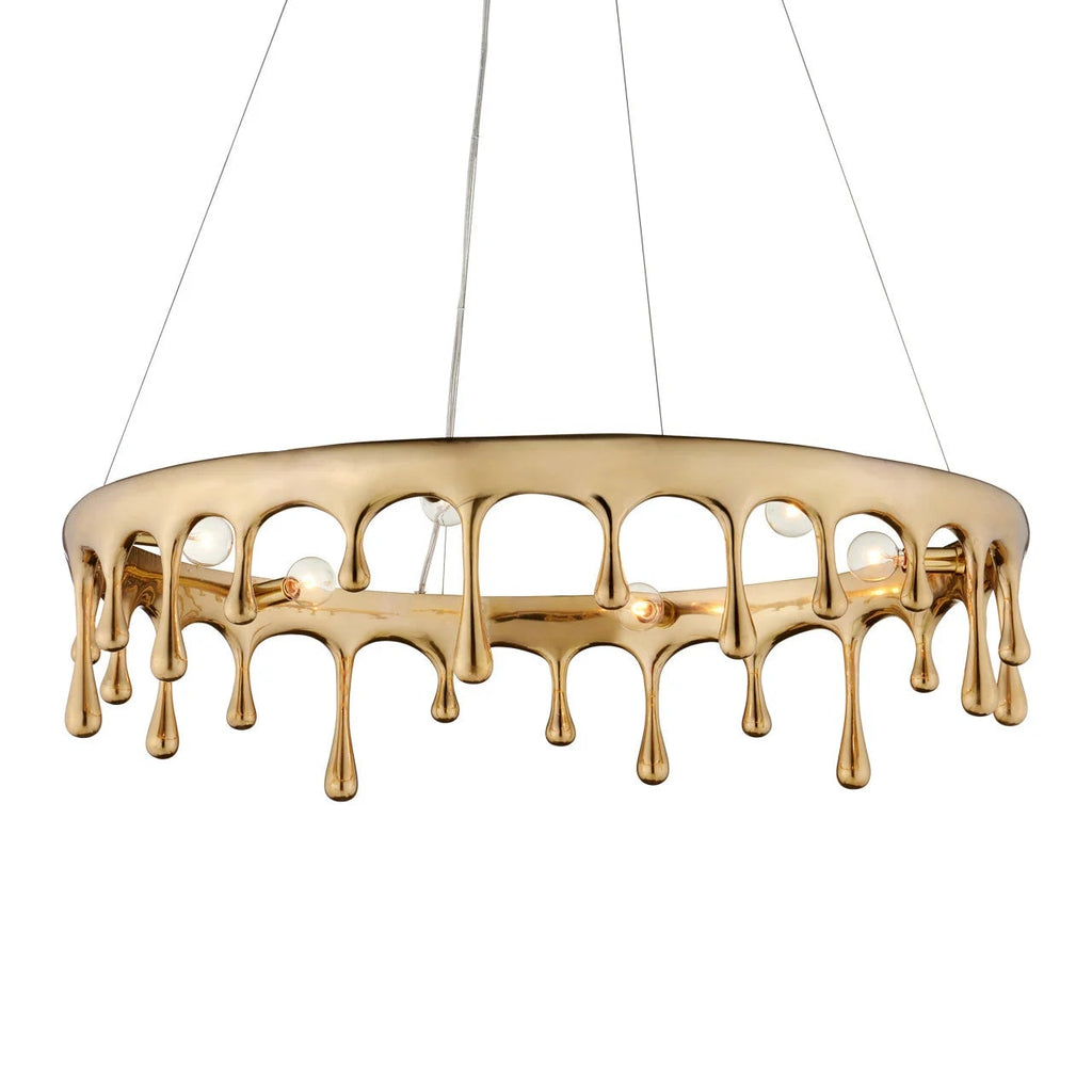 Liquid Gold Chandelier - Noble Designs