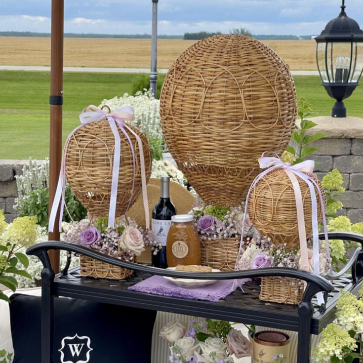 Natural Wicker Hot Air Balloon - Noble Designs