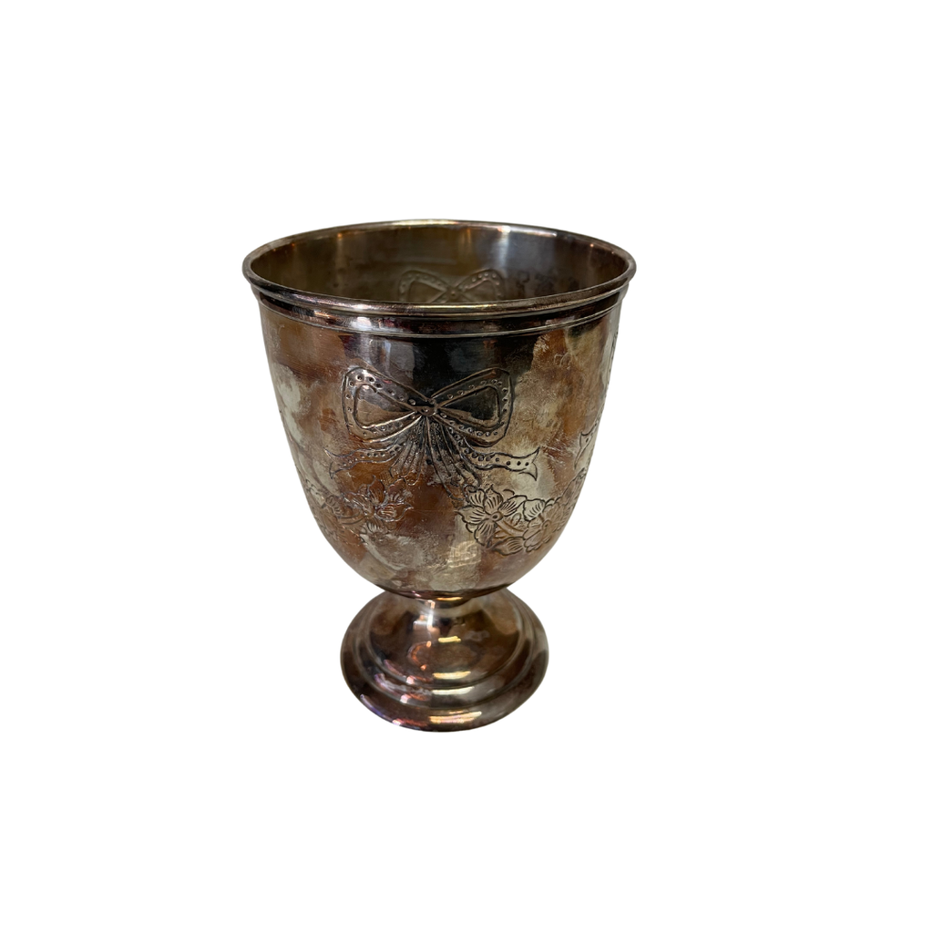 Antique Silver Bow Goblet - Noble Designs