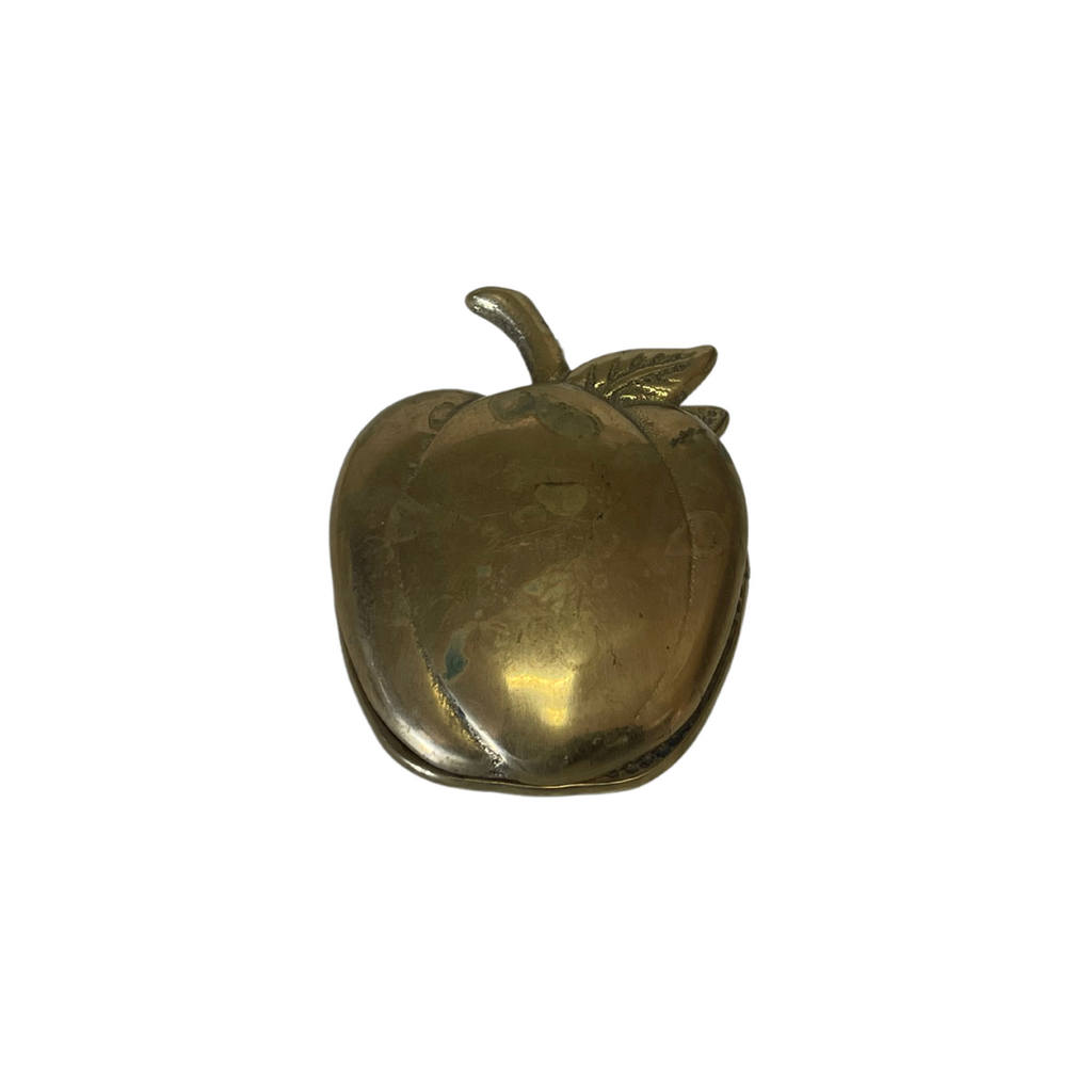 Brass Apple Shaped Desk Top Paper Clip - Noble Designs