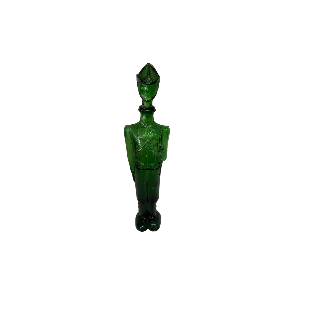 Vintage Green Soldier Decanter - Noble Designs