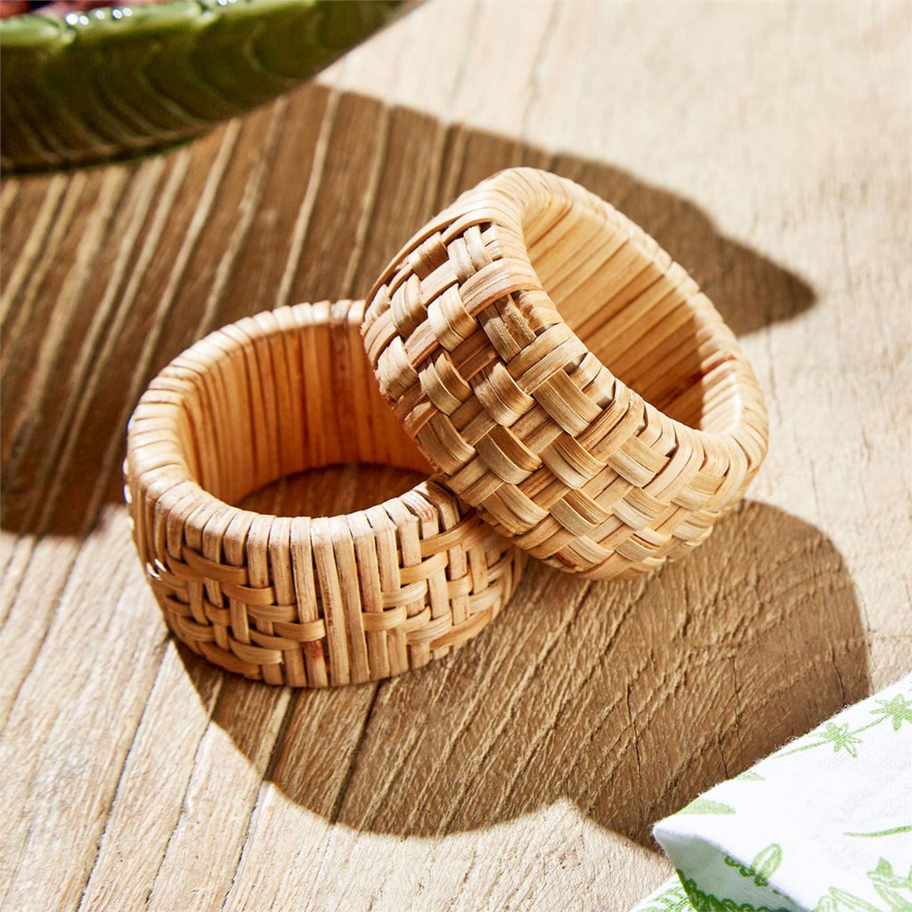 Cane Napkin Rings, Set of 4 - Noble Designs