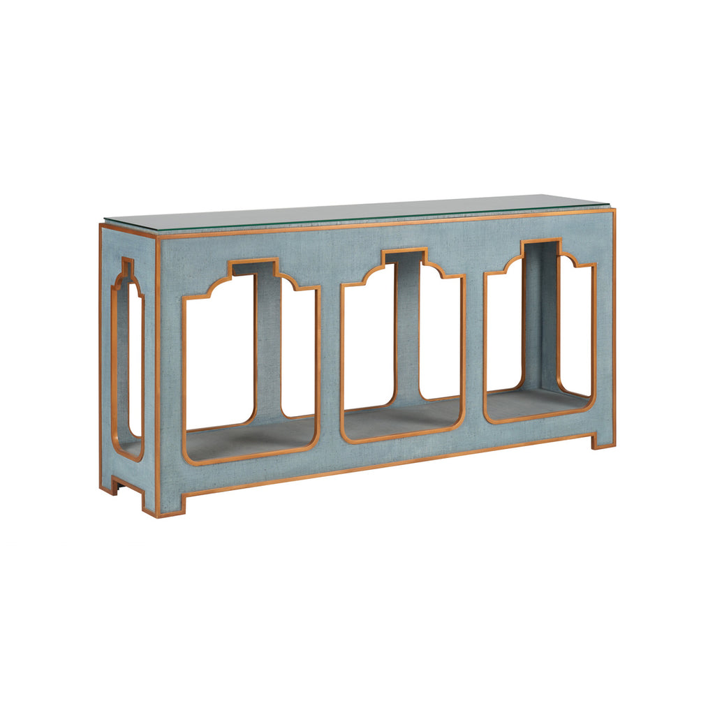 Yangon Console in Blue - Noble Designs
