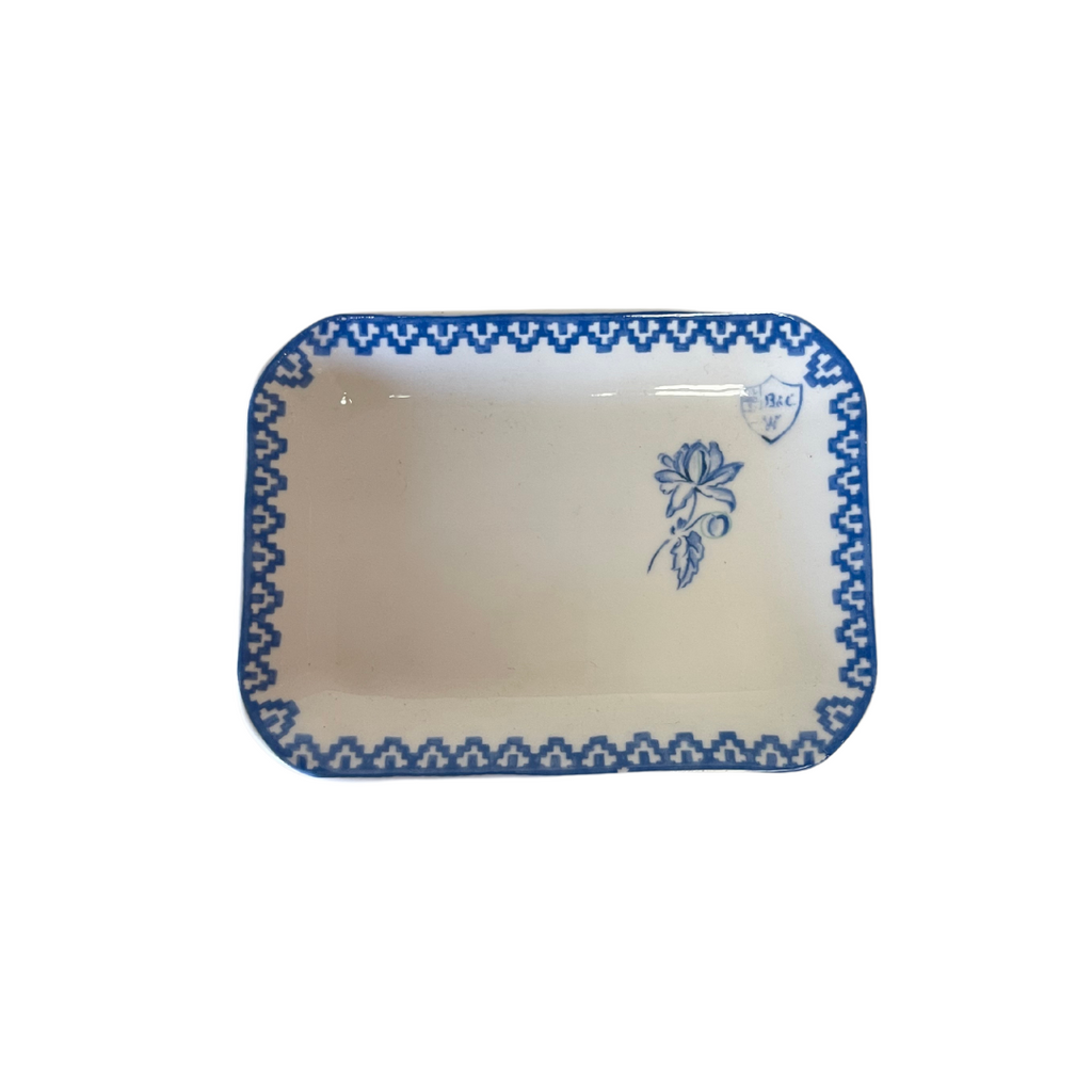 Vintage Blue Ceramic Small Plates, Set of 4 - Noble Designs