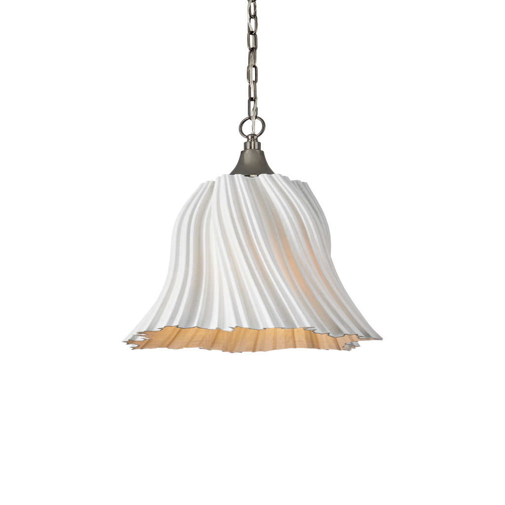 Twirl White Pendant - Noble Designs