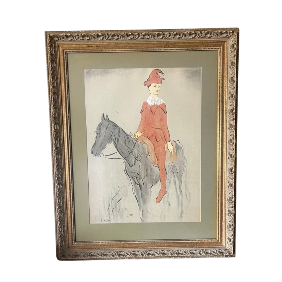 Vintage Pablo Picasso "Clown a Cheval" Artwork - Noble Designs