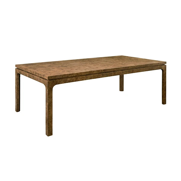 Adams Dark Burl Wood Dining Table