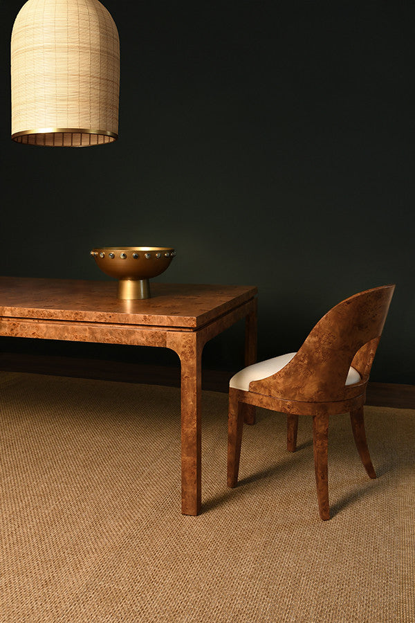 Rafferty Dark Burl Wood Dining Chair