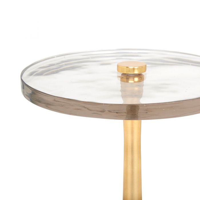 Antonia Side Table in Polished Brass - Noble Designs