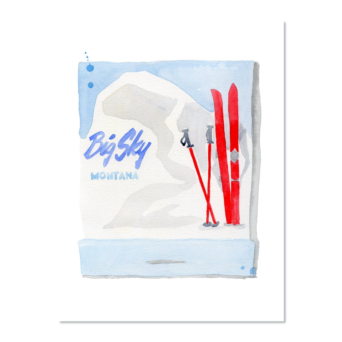 Big Sky Matchbook Art Print-Noble Designs