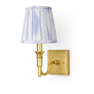 Blue Ikat Sconce Shade Front View 