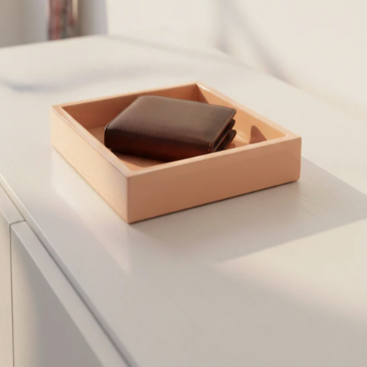 Blush Lacquered Napkin Tray - Noble Designs