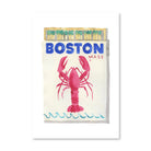 Boston Matchbook Art Print-Noble Designs