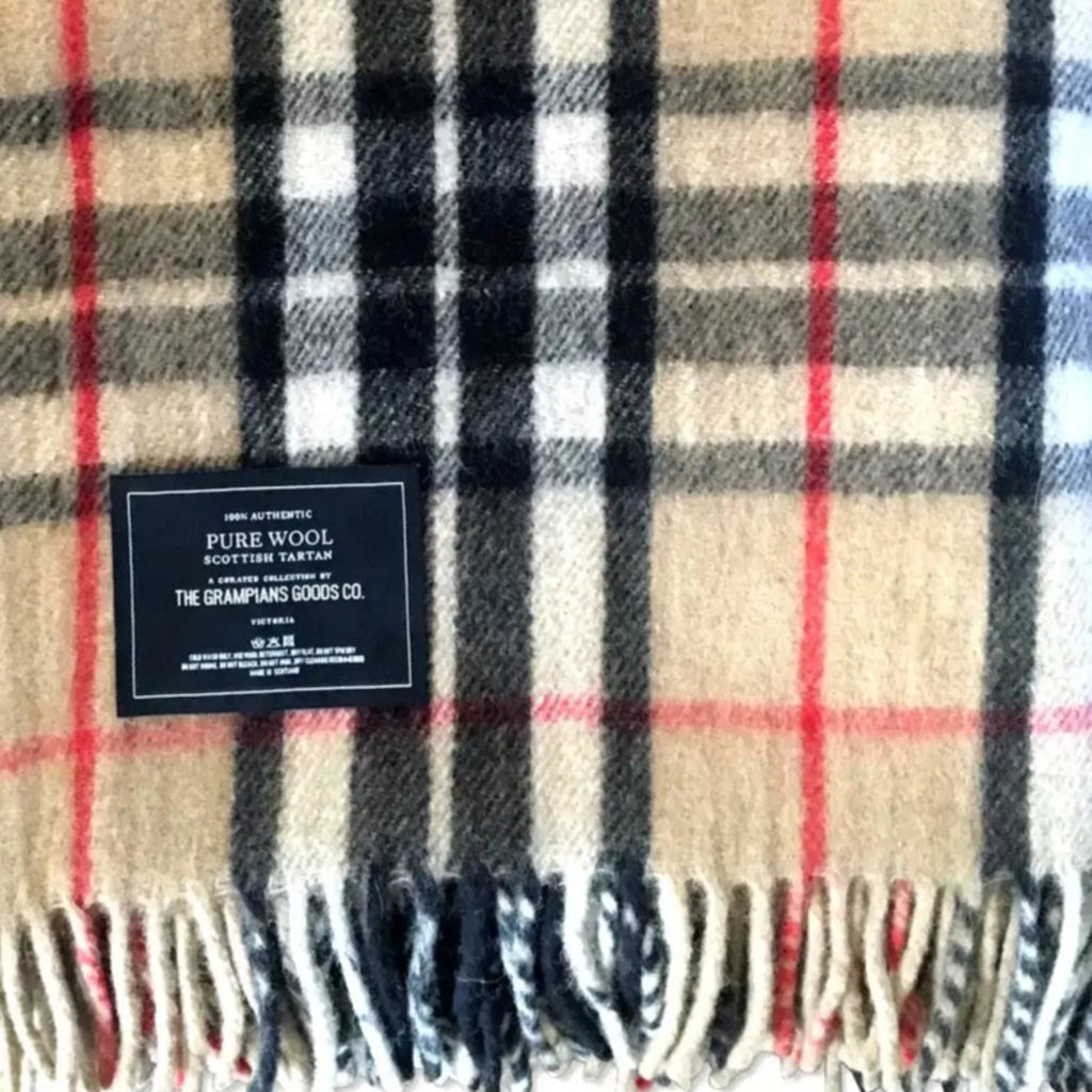 Recycled Wool Heritage Tartan Blanket - Noble Designs