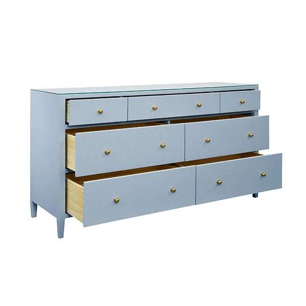 Carnegie Light Blue Seven Drawer Chest
