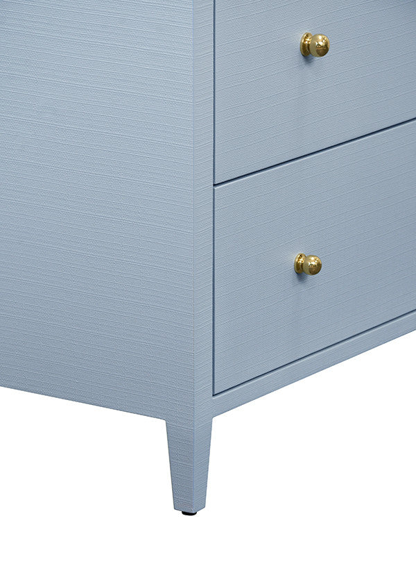 Carnegie Light Blue Seven Drawer Chest