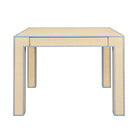 Collins Light Blue Square Game Table