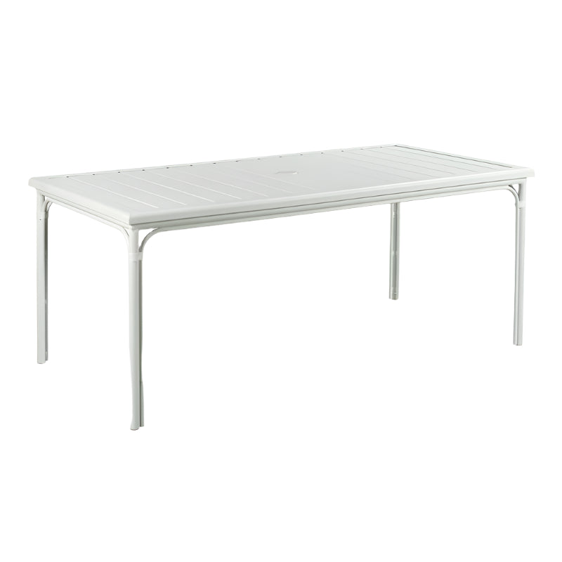 Carlyle Outdoor Dining Table-White-Noble Designs