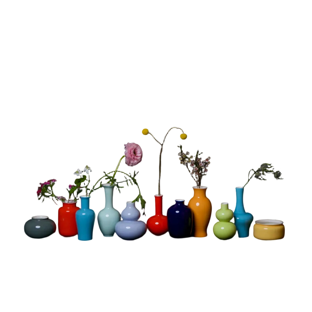 Glossy Porcelain Mini Archer Vase