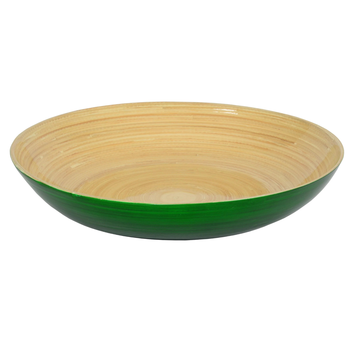 Dark Green Bamboo Fruit Bowl-Noble Designs