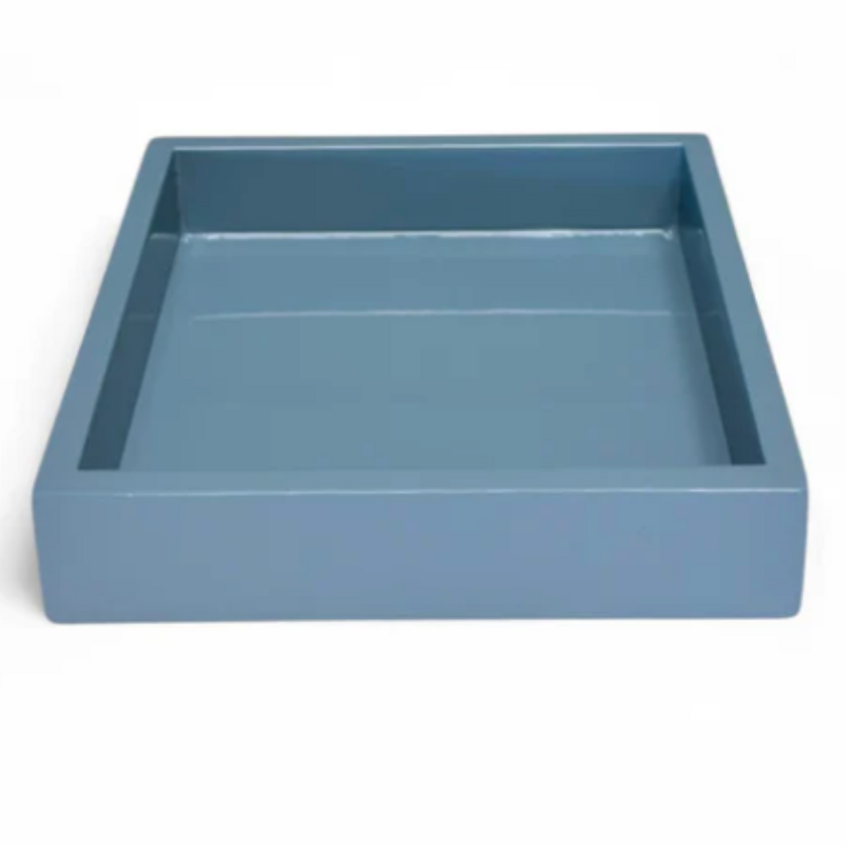 Dove Blue Lacquered Napkin Tray - Noble Designs