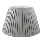 Fog Blue Box Pleated Lampshade-Noble Designs