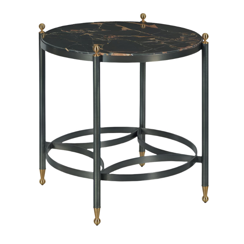Grier Side Table-Black Marble-Noble Designs1