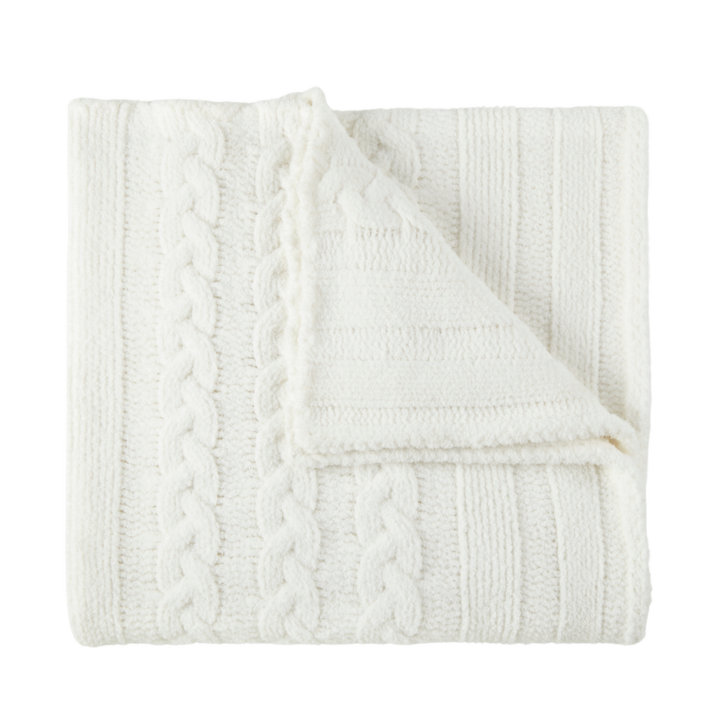 Cozy Throw Cable Knit Blanket - Noble Designs