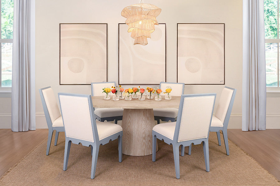 Lanister Light Blue Dining Chair