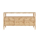 Jordan Burl Wood Six Drawer Console