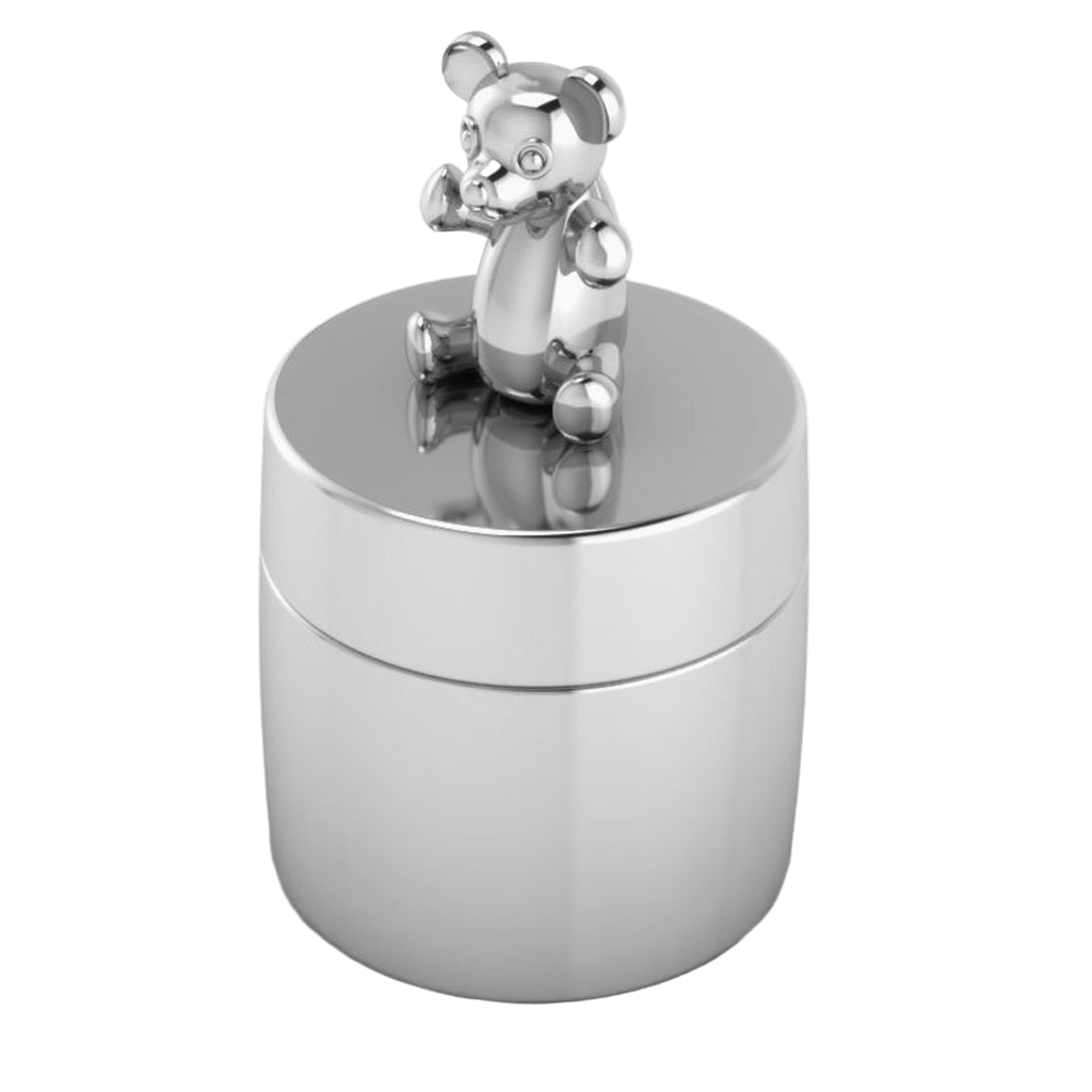 Teddy Sterling Silver Keepsake Box by Krysaliis - Noble Designs