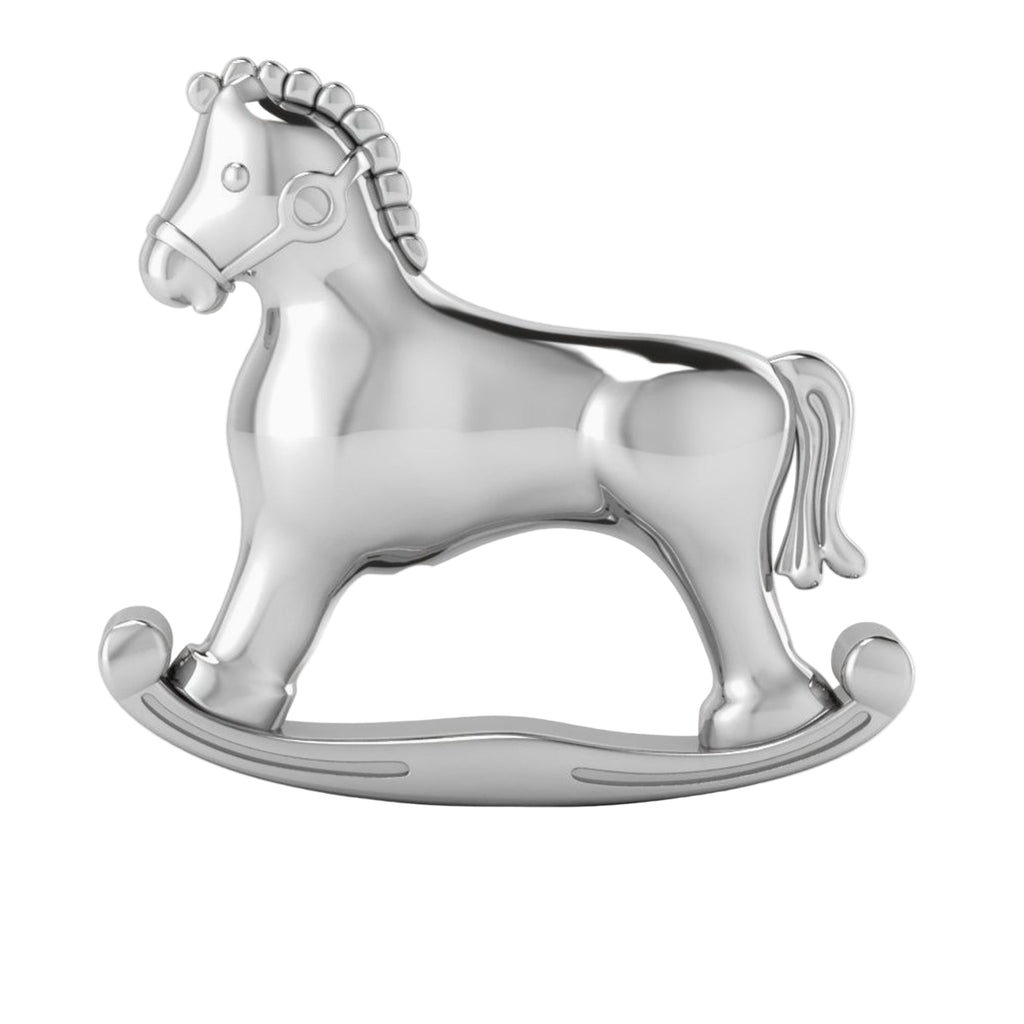 Krysaliis Silver Plated Baby Rattle - Horse - Noble DEsigns