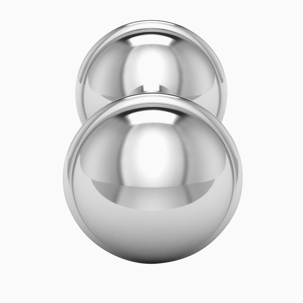 Krysaliis Sterling Silver Dumbbell Baby Rattle - Noble Designs