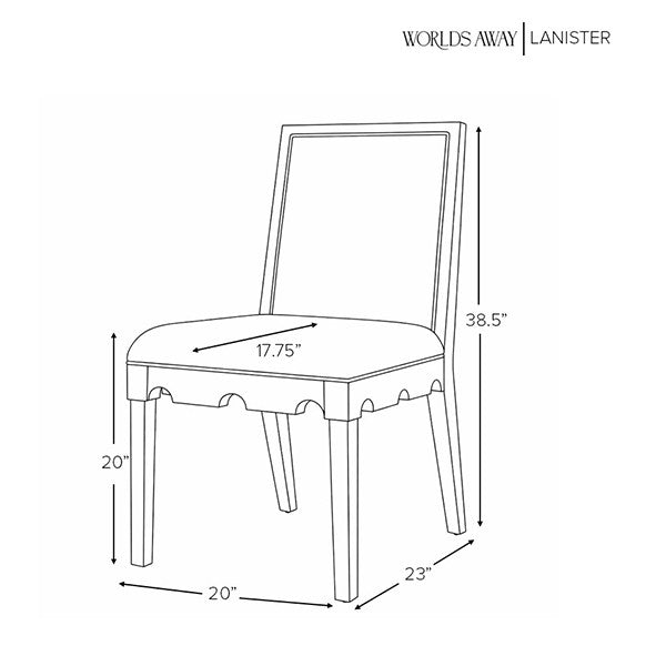 Lanister Light Blue Dining Chair