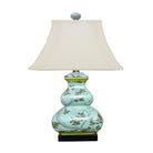 Porcelain Spa Blue Gourd Lamp - Noble Designs
