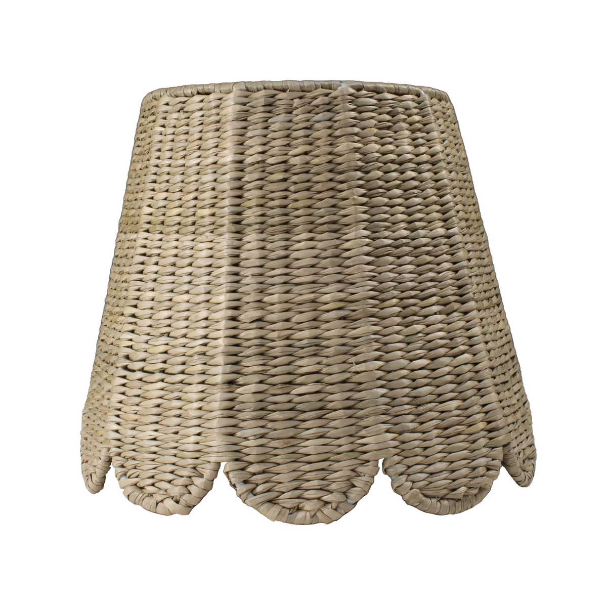 Large Seagrass Shade Cover - Scalloped in Natural-Noble Designs