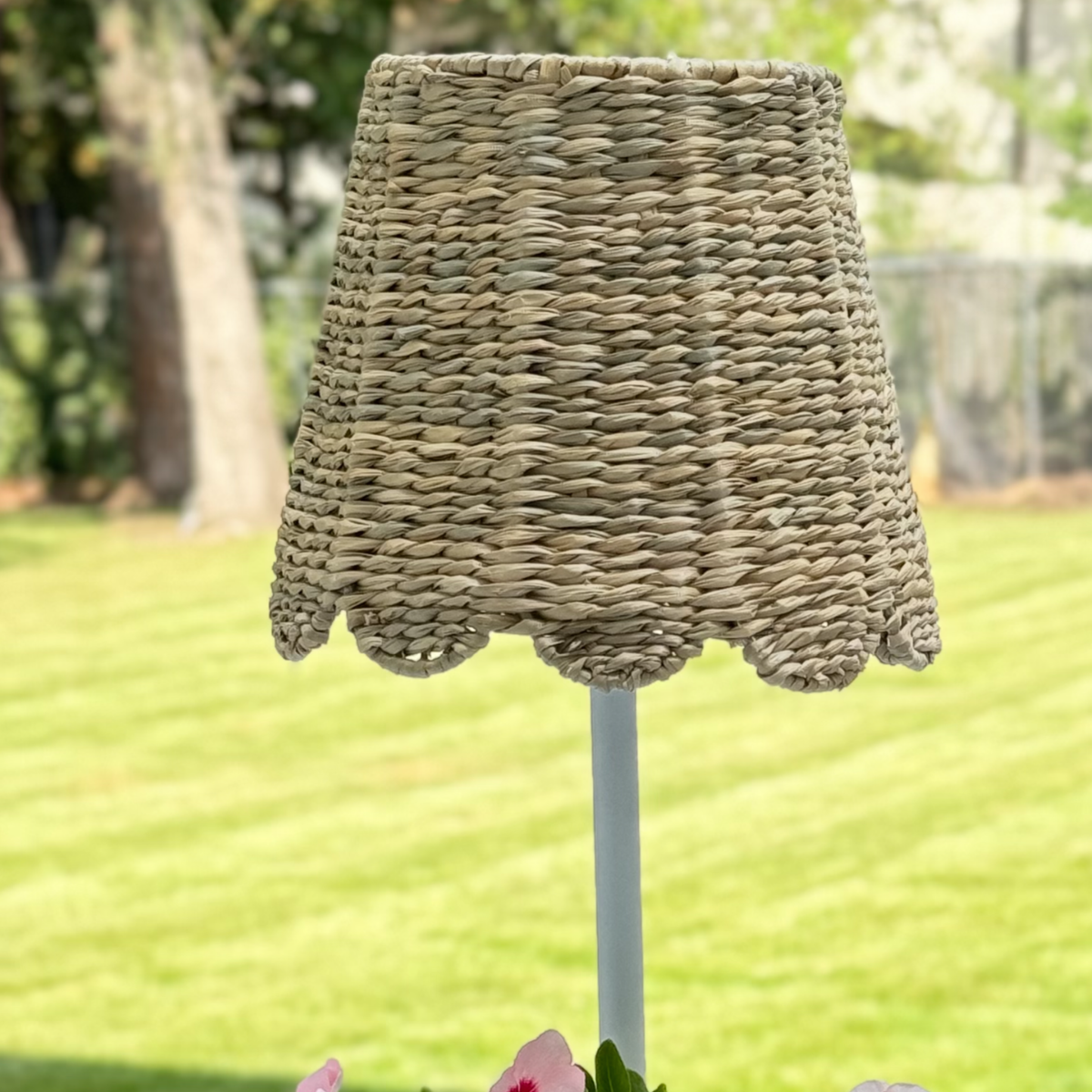 Large Seagrass Shade Cover - Scalloped in Natural-Noble Designs