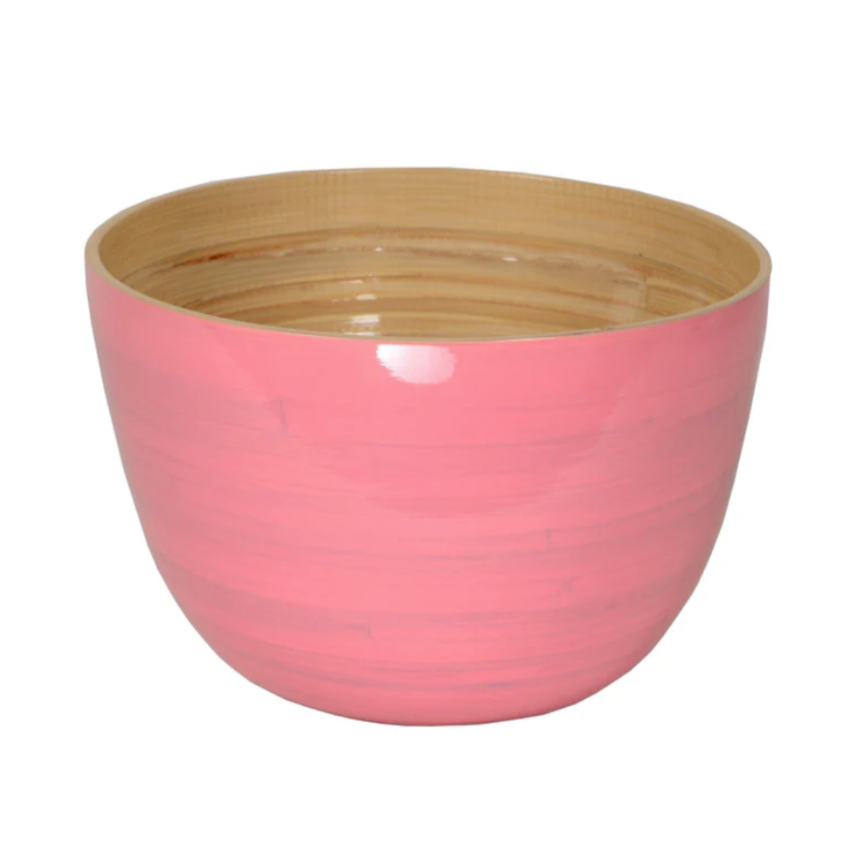 Light Pink Bamboo Mixing Bowl - Noble Designs
