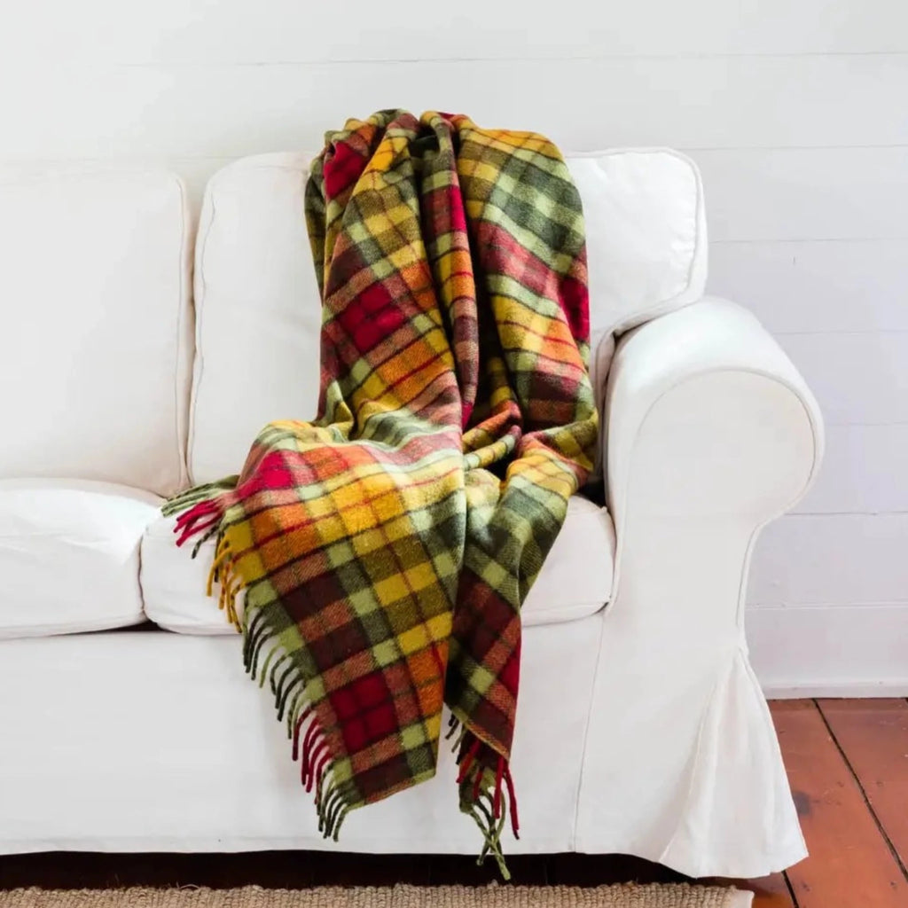 Recycled Wool Heritage Tartan Blanket - Noble Designs