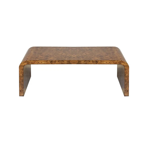 Newbury Dark Burl Wood Cocktail Table