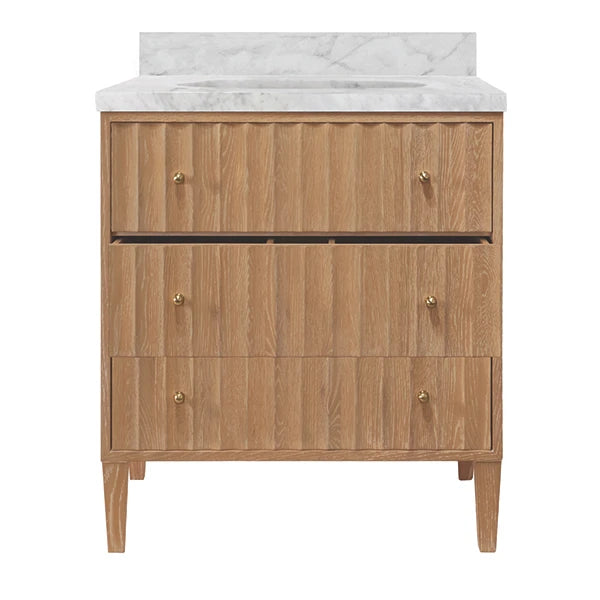 Olivia Cerused Oak Bath Vanity in Cerused Oak - view 3