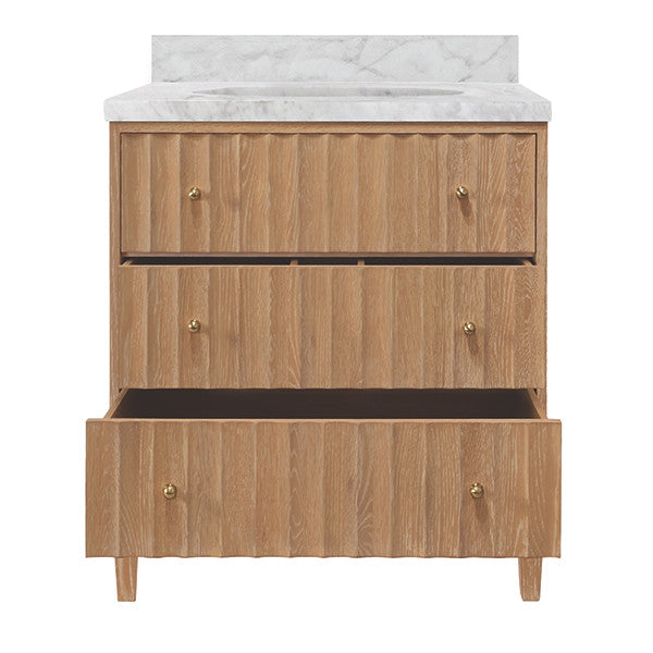 Olivia Cerused Oak Bath Vanity in Cerused Oak - view 4
