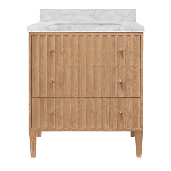 Olivia Cerused Oak Bath Vanity in Cerused Oak - view 1