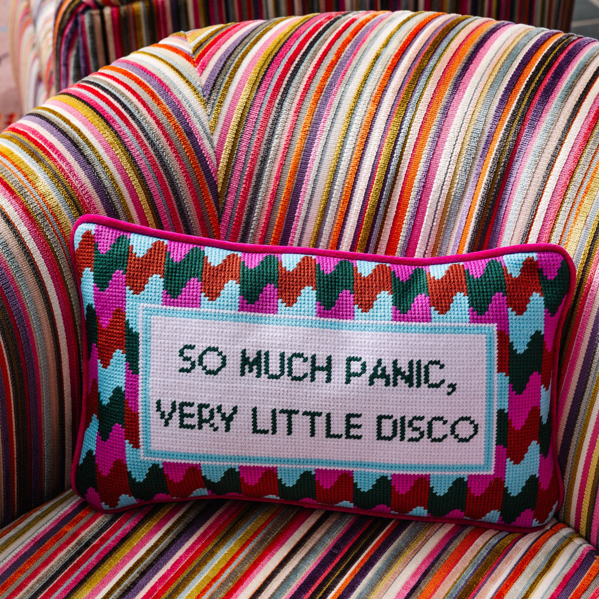 Panic at the Disco Needlepoint Pillow-Noble Designs