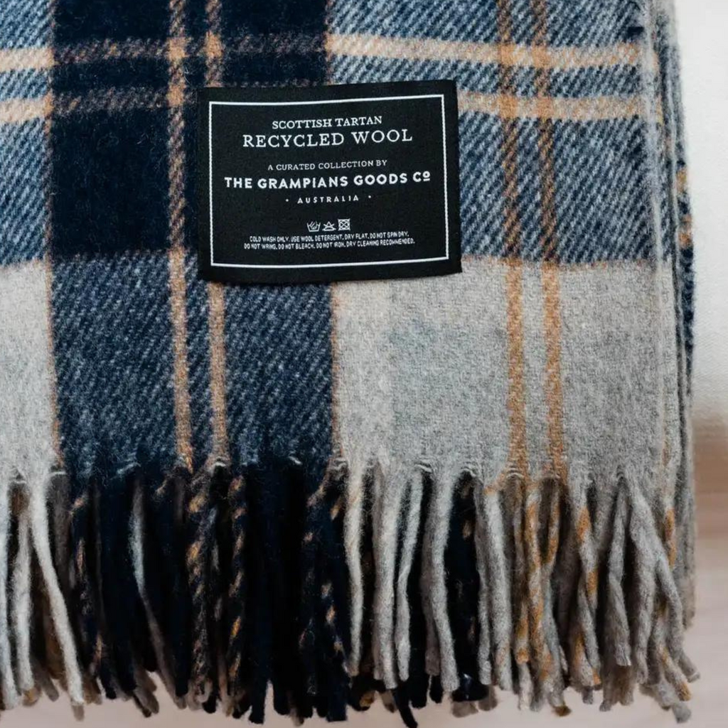 Recycled Wool Heritage Tartan Blanket - Noble Designs