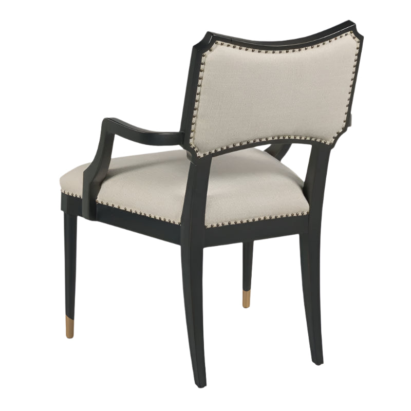 Powers Upholstered Arm Chair-Black-Noble Designs2