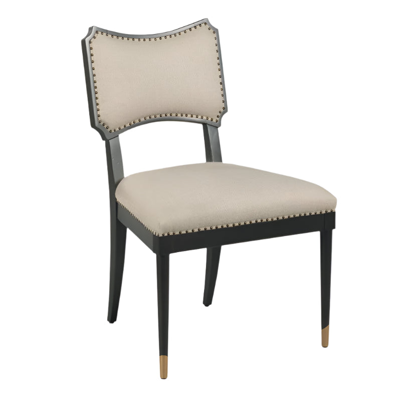 Powers Upholstered Side Chair-Black-Noble Designs